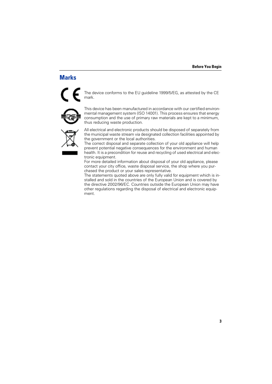 Marks | Siemens HIPATH 2000 User Manual | Page 3 / 139