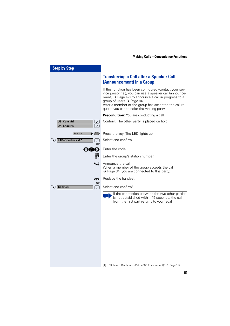 Siemens HIPATH 2000 User Manual | Page 59 / 139