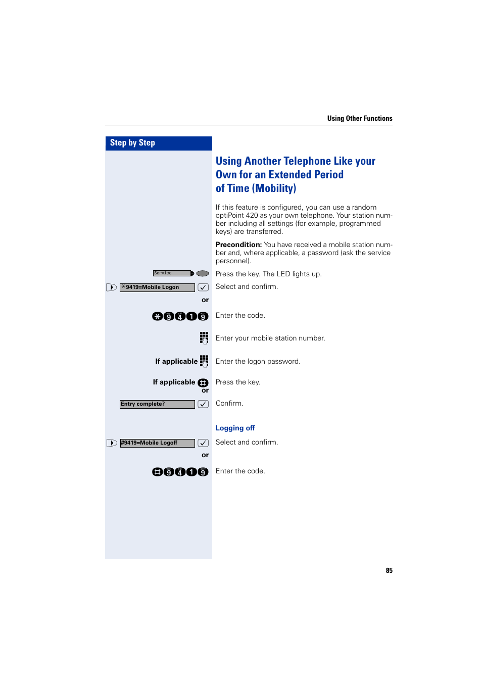 Siemens HIPATH 2000 User Manual | Page 85 / 139