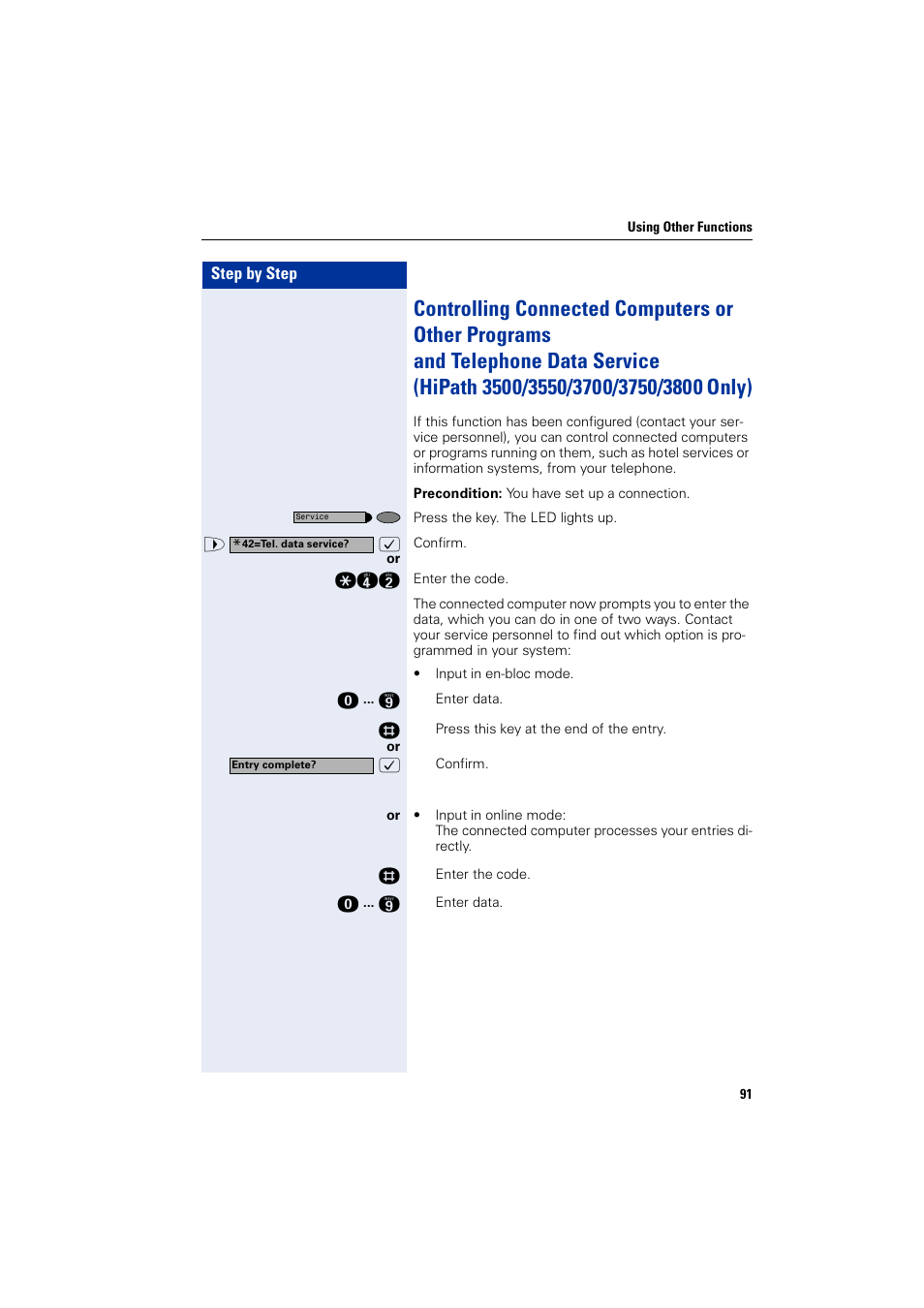 Siemens HIPATH 2000 User Manual | Page 91 / 139