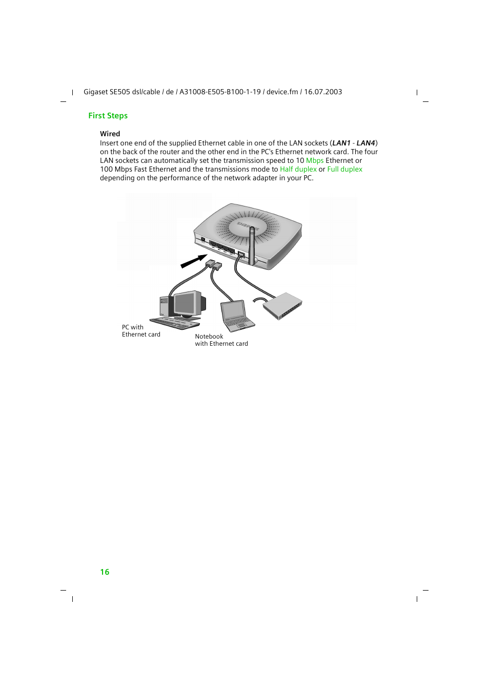 Siemens SE505 User Manual | Page 17 / 135