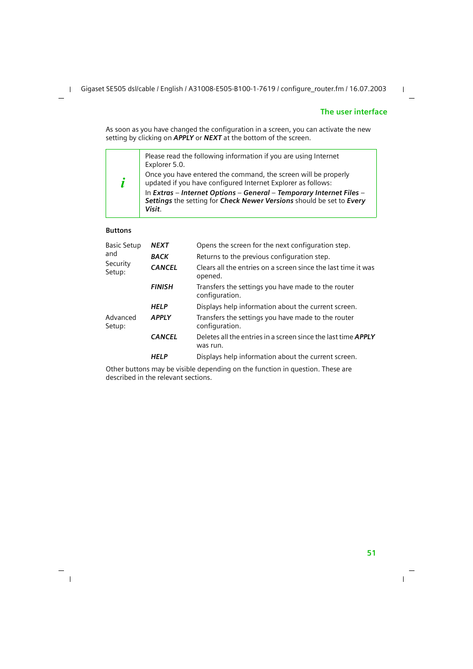 Siemens SE505 User Manual | Page 52 / 135