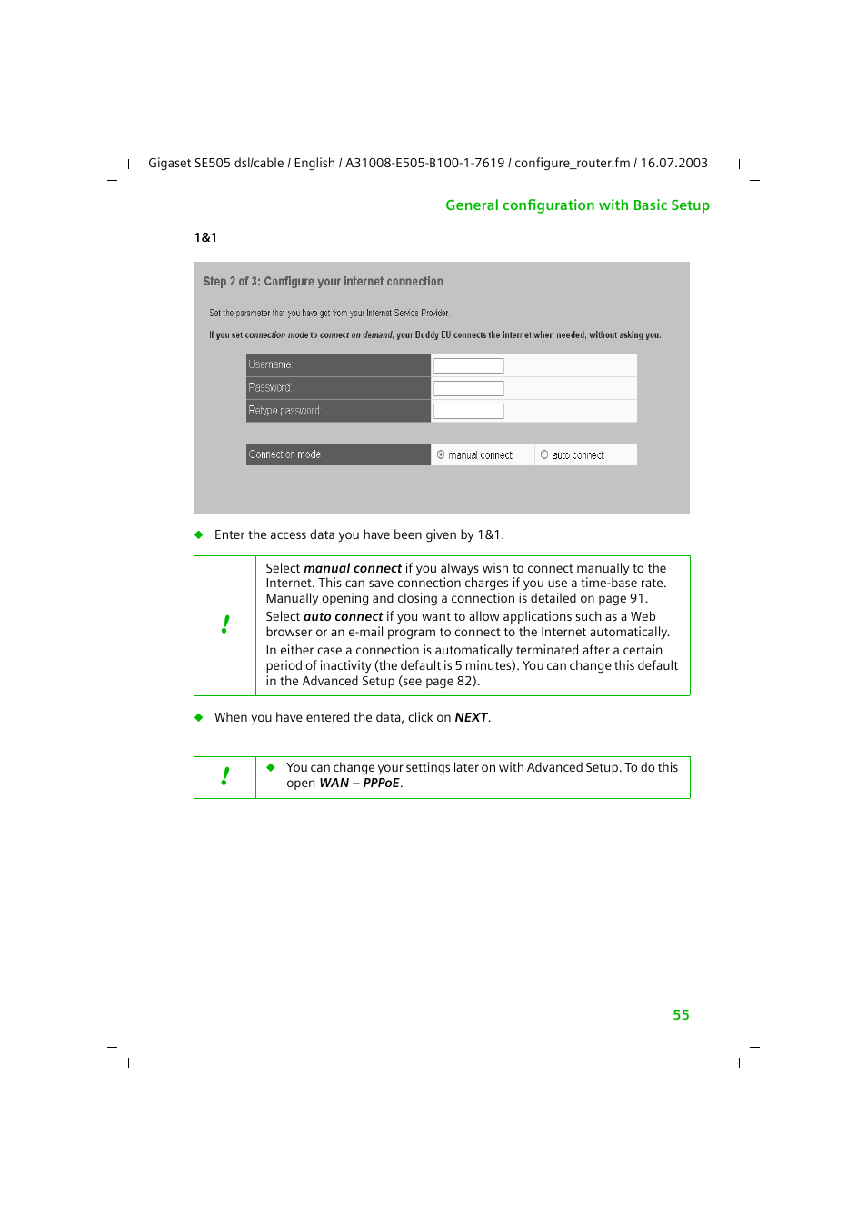 Siemens SE505 User Manual | Page 56 / 135