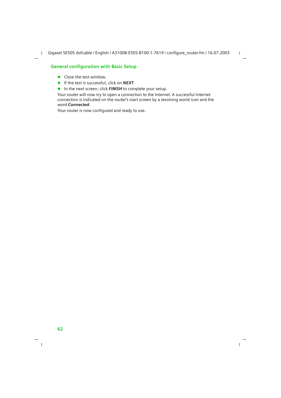 Siemens SE505 User Manual | Page 63 / 135