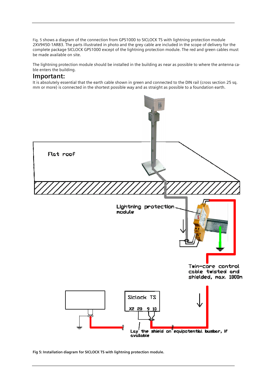 Important | Siemens GPS1000 Radio Clock 2XV9450-1AR82 User Manual | Page 12 / 21