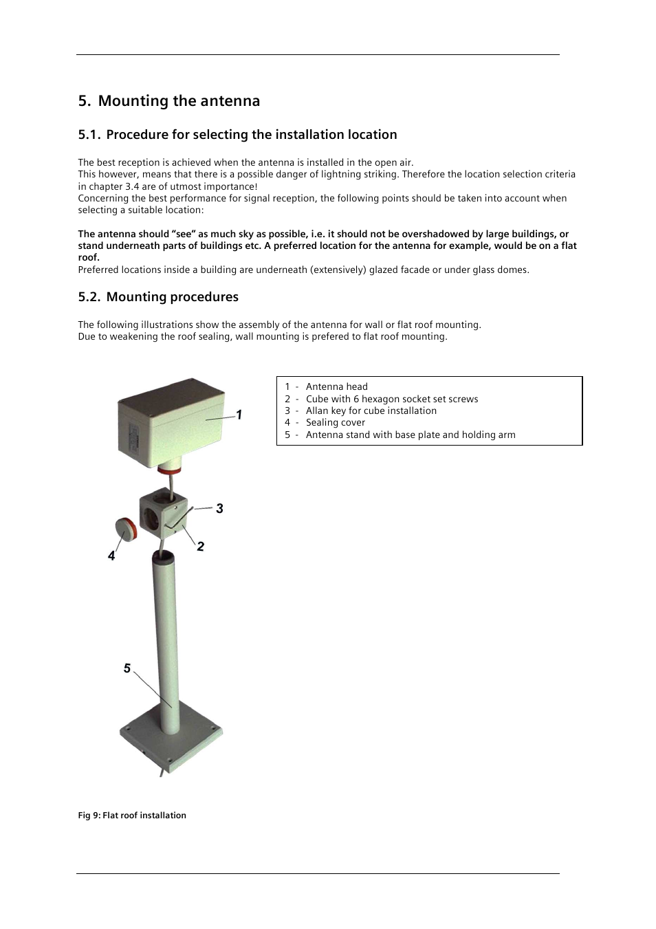 Mounting the antenna, Procedure for selecting the installation location, Mounting procedures | Siemens GPS1000 Radio Clock 2XV9450-1AR82 User Manual | Page 16 / 21