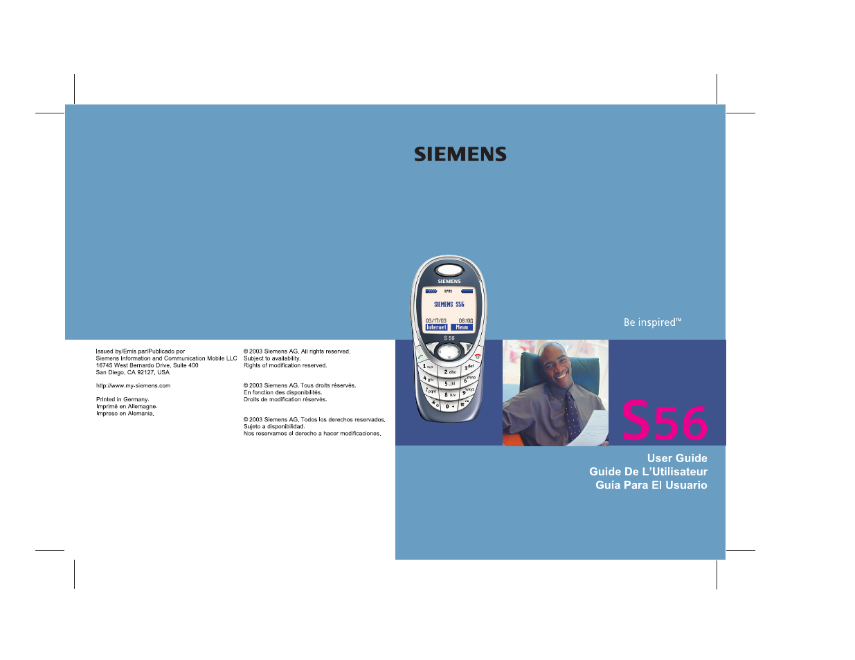 Siemens S56 User Manual | 152 pages