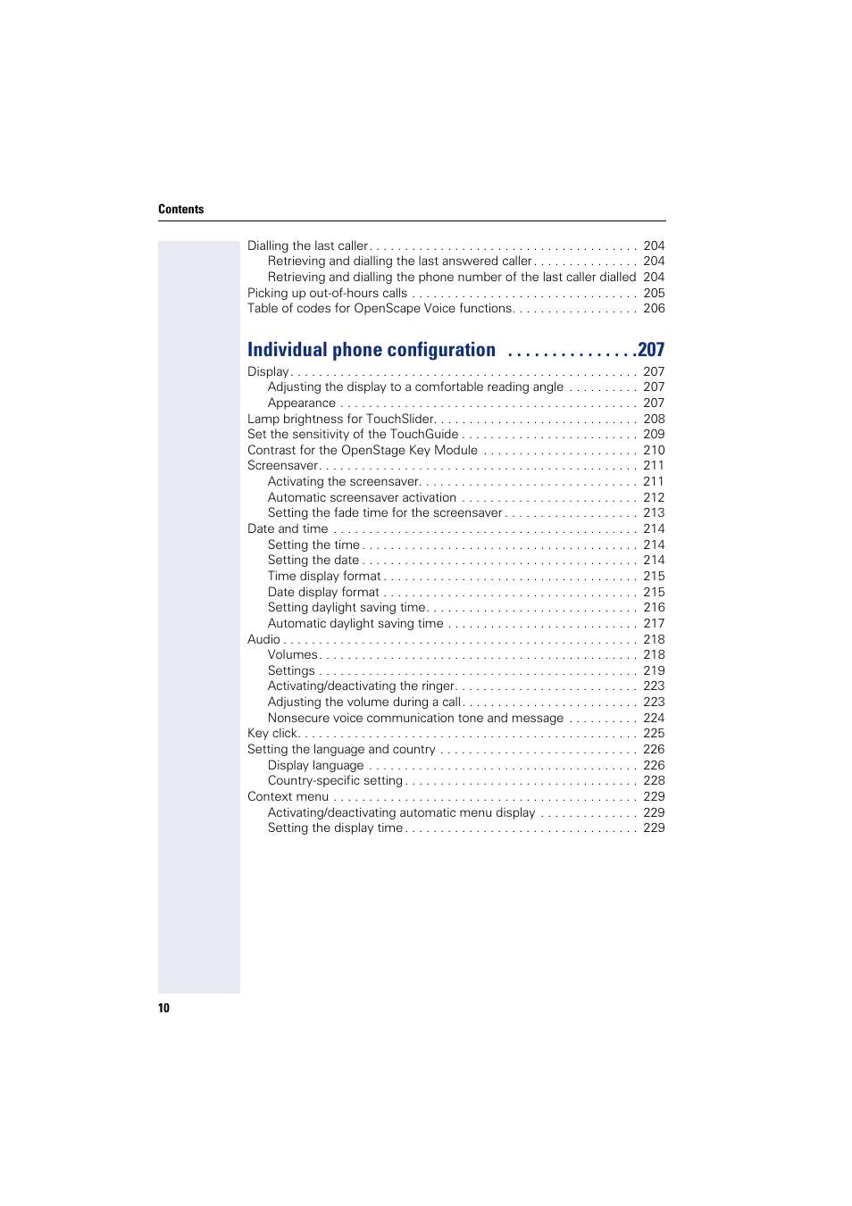 Individual phone configuration | Siemens HIPATH 8000 User Manual | Page 10 / 297