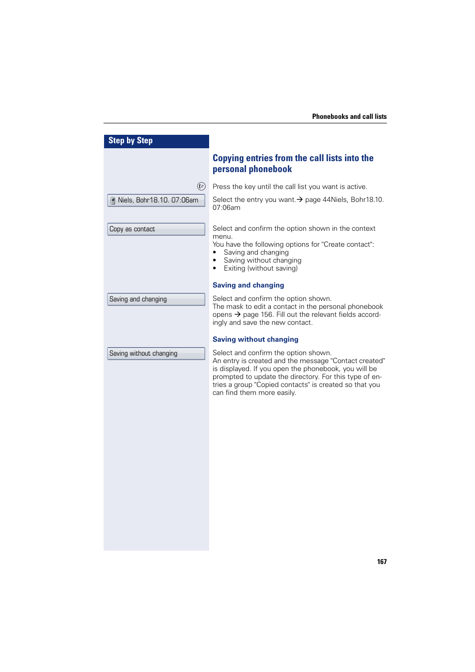 Onal phonebook | Siemens HIPATH 8000 User Manual | Page 167 / 297