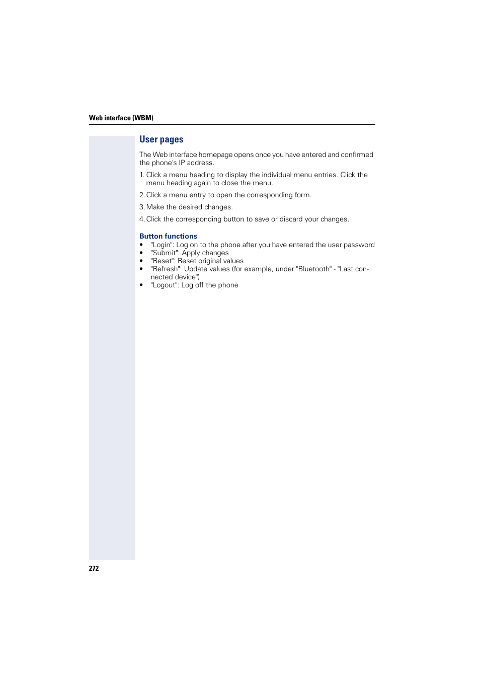 User pages | Siemens HIPATH 8000 User Manual | Page 272 / 297