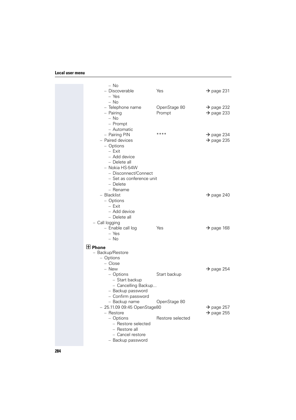 Siemens HIPATH 8000 User Manual | Page 284 / 297