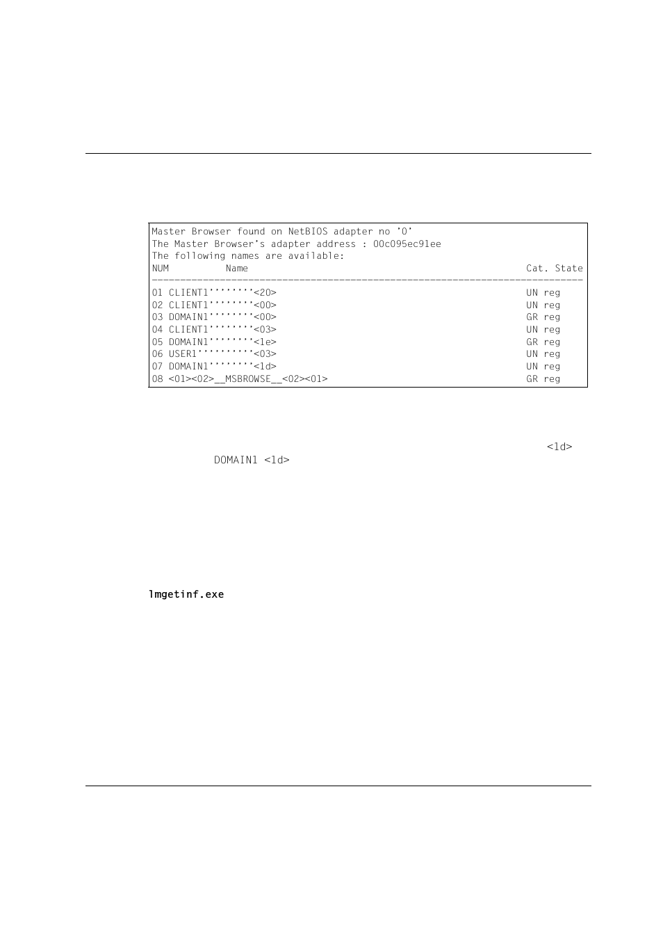 2 retrieving information on clients (lmgetinf, 2 retrieving information on clients (lmgetinf.exe), Tools for special tasks pc tools | Siemens Unix V4.0 User Manual | Page 146 / 365