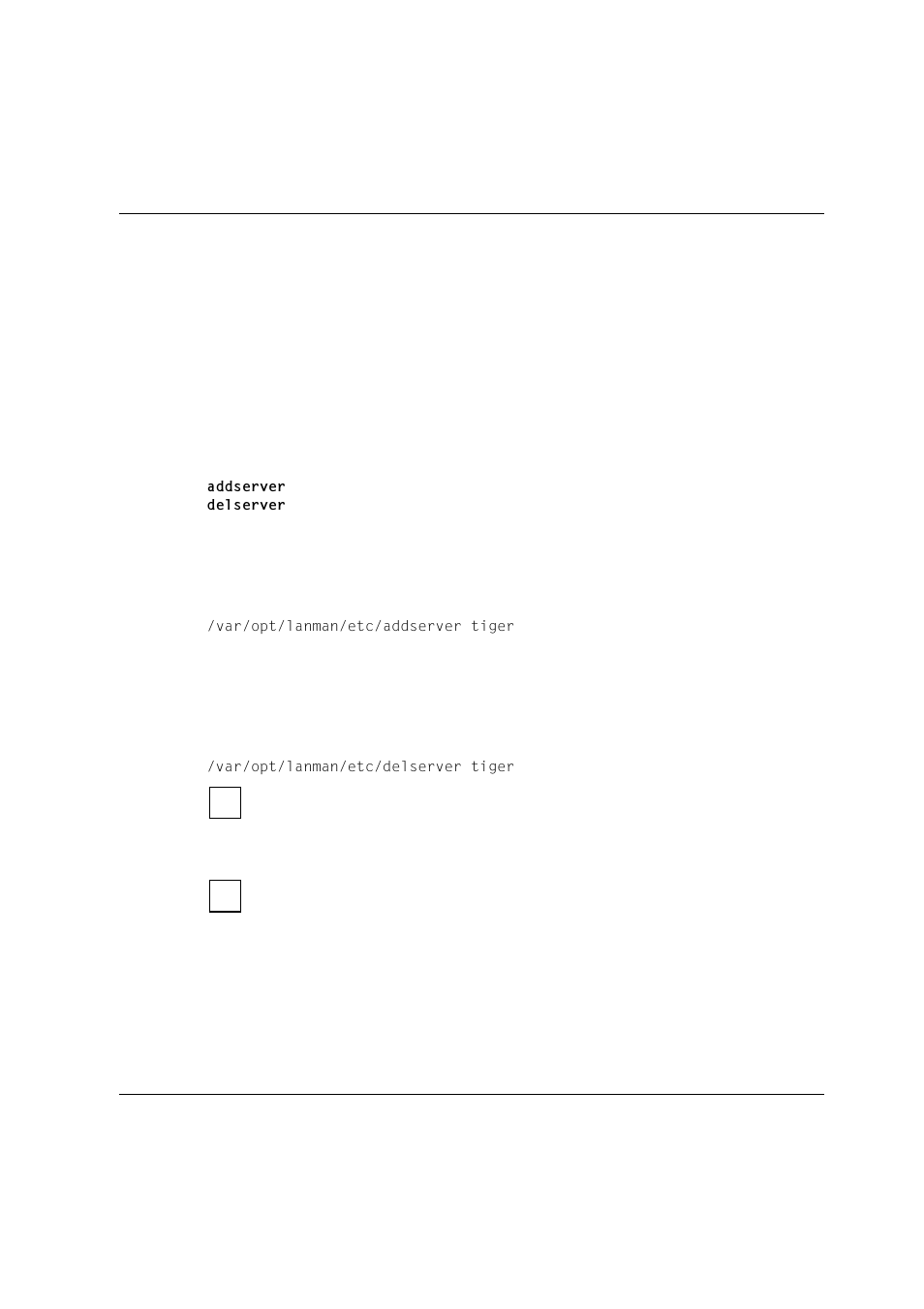 6 adding and removing server names (addserver, Tools for special tasks system administrator tools | Siemens Unix V4.0 User Manual | Page 158 / 365