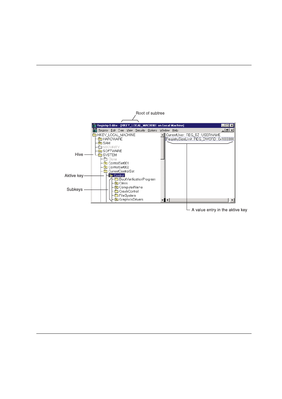 1 registry editor commands, Advanced server registry using registry editor | Siemens Unix V4.0 User Manual | Page 275 / 365