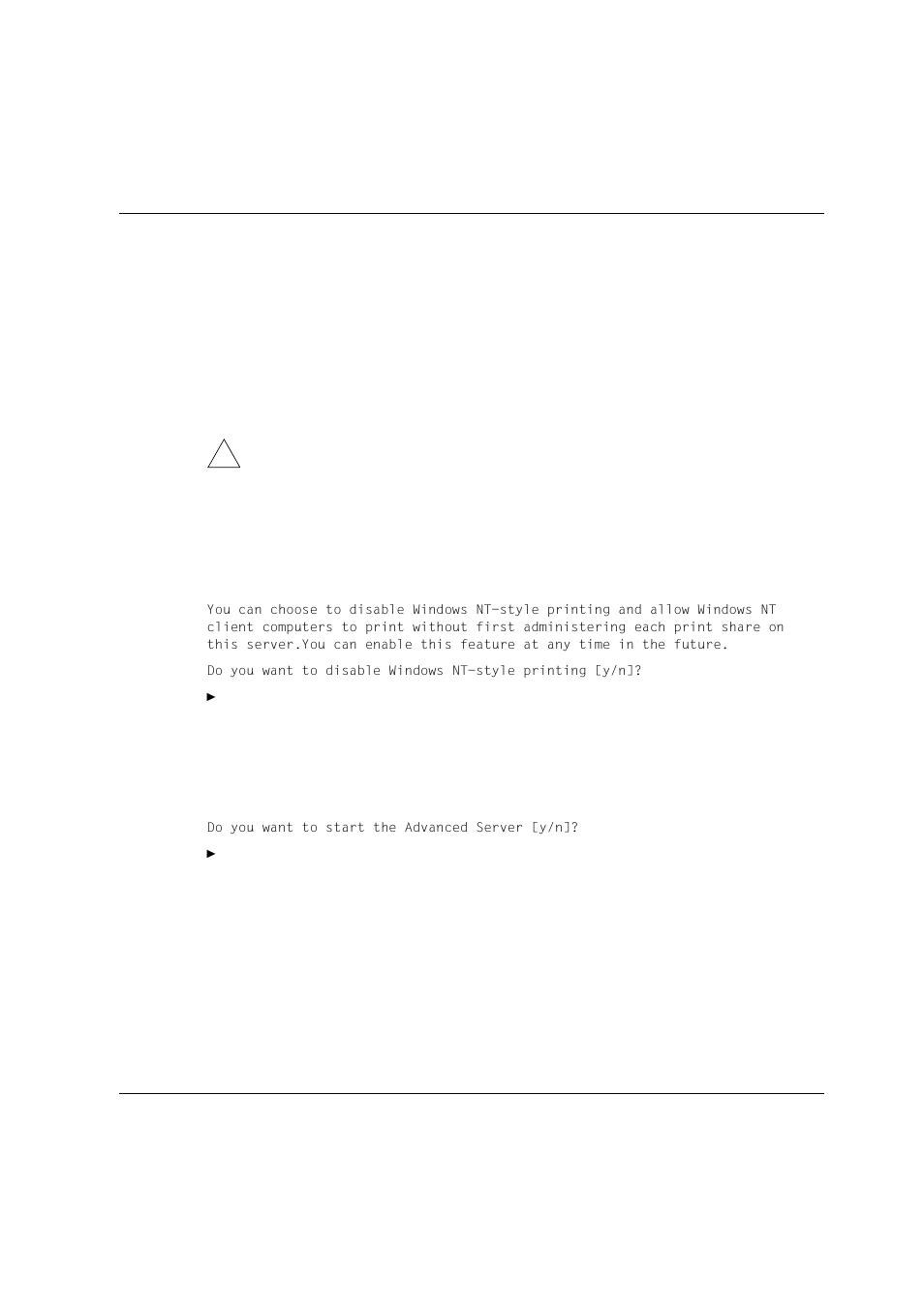 Êenter y (yes) or n (no), Do you want to start the advanced server [y/n | Siemens Unix V4.0 User Manual | Page 73 / 365