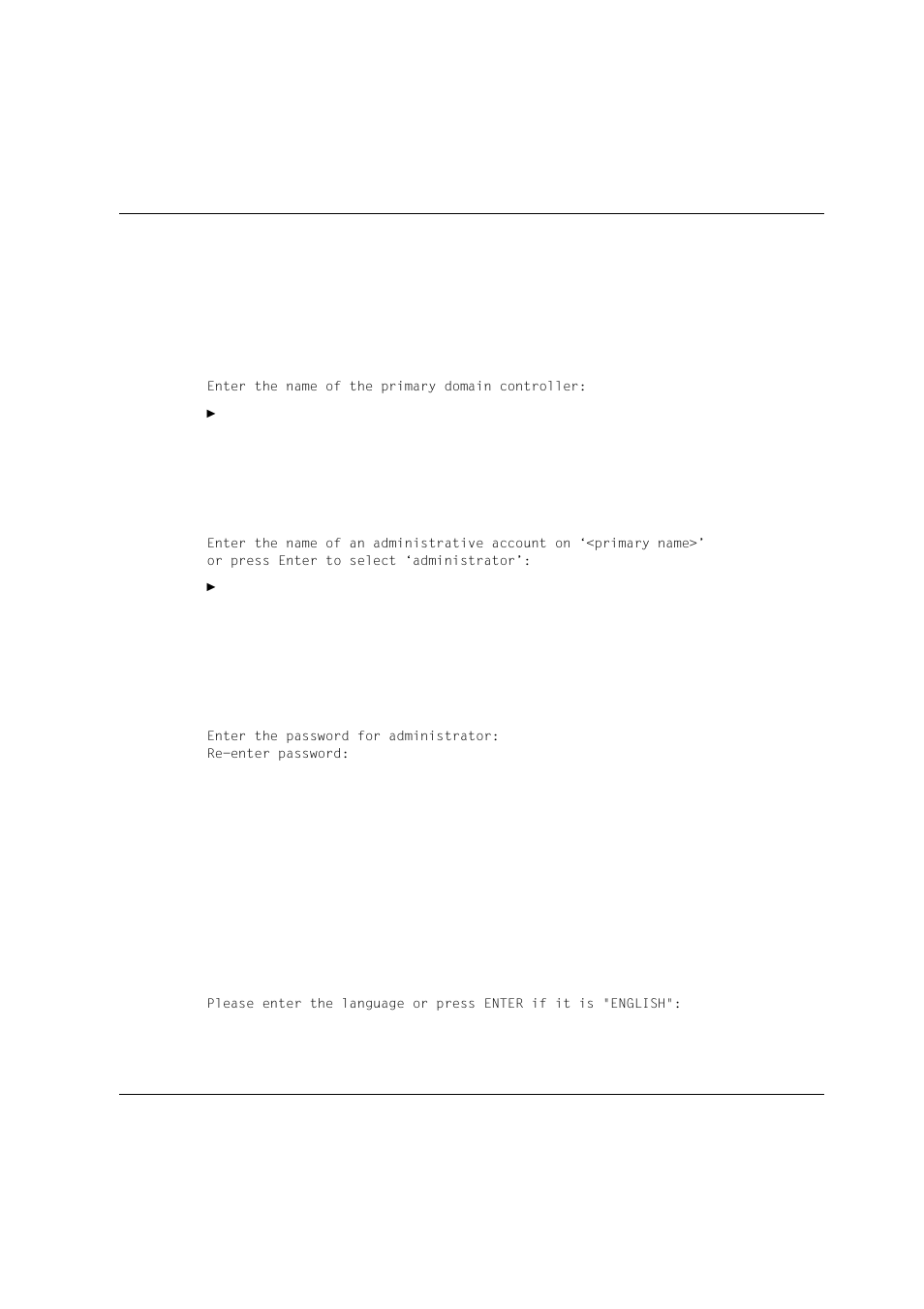 Enter the name of the primary domain controller | Siemens Unix V4.0 User Manual | Page 76 / 365