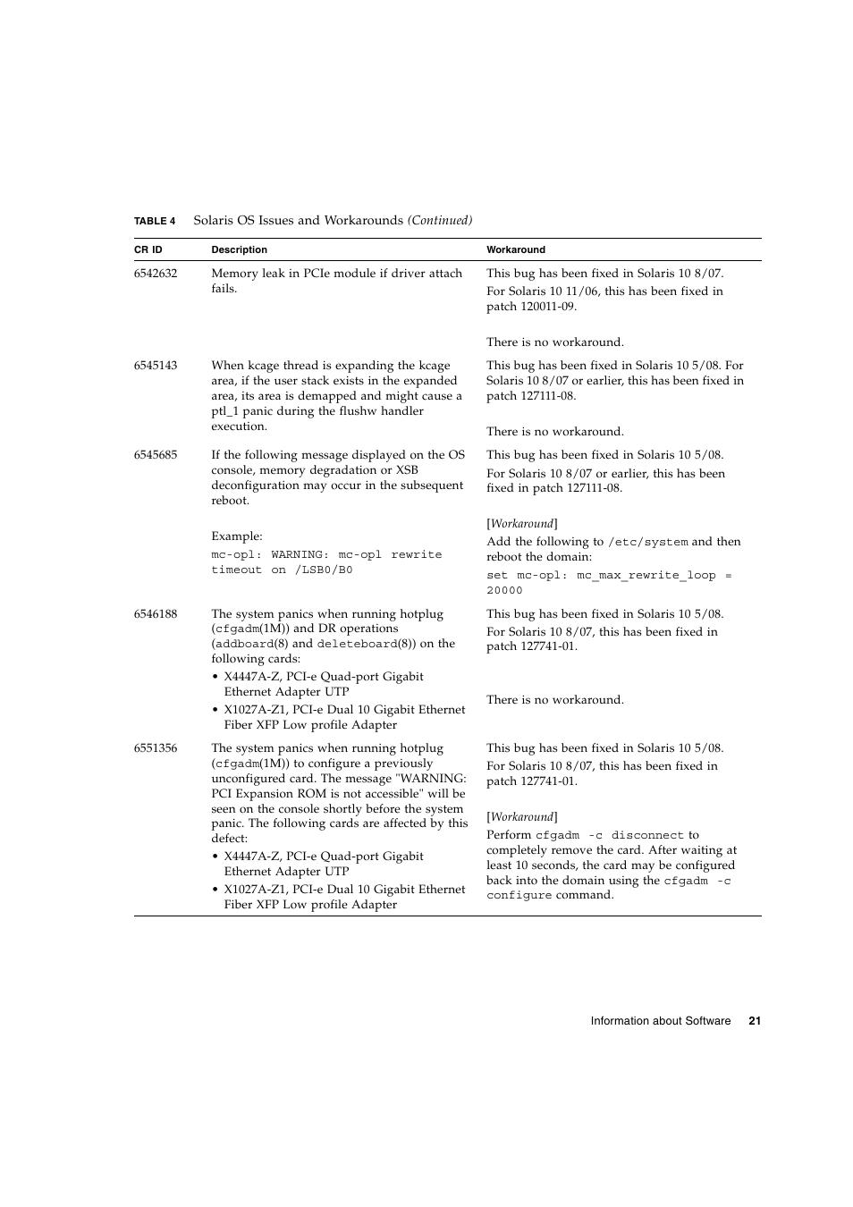 Siemens SPARC ENTERPRISE M8000 User Manual | Page 29 / 50