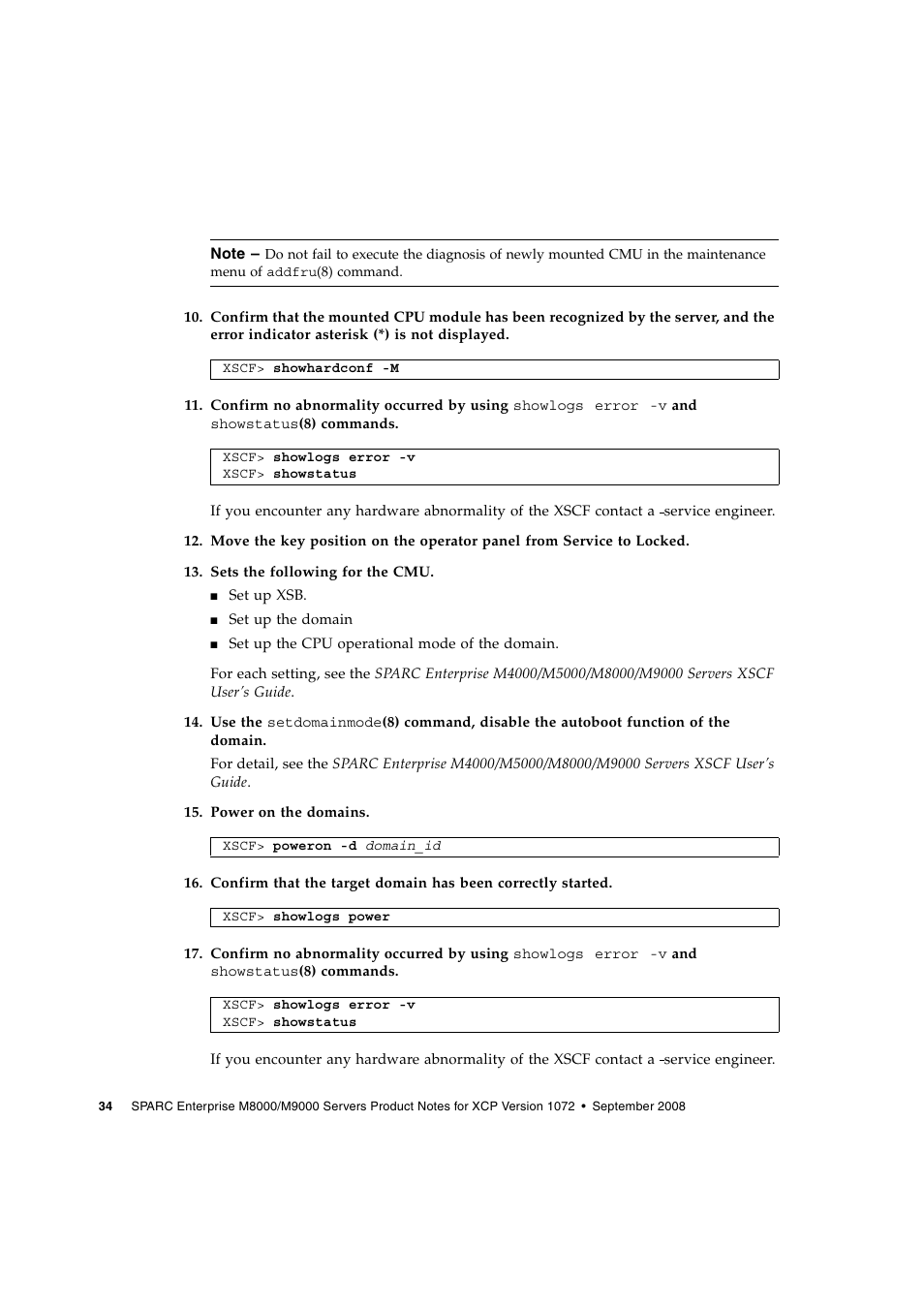 Siemens SPARC ENTERPRISE M8000 User Manual | Page 42 / 50