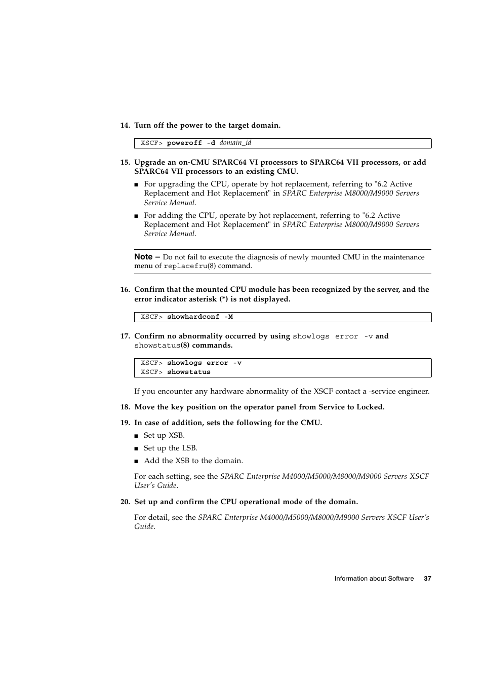 Siemens SPARC ENTERPRISE M8000 User Manual | Page 45 / 50