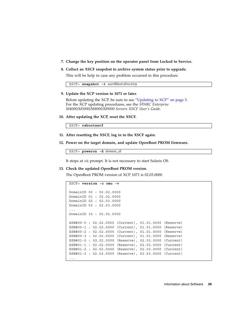 Siemens SPARC ENTERPRISE M8000 User Manual | Page 47 / 50