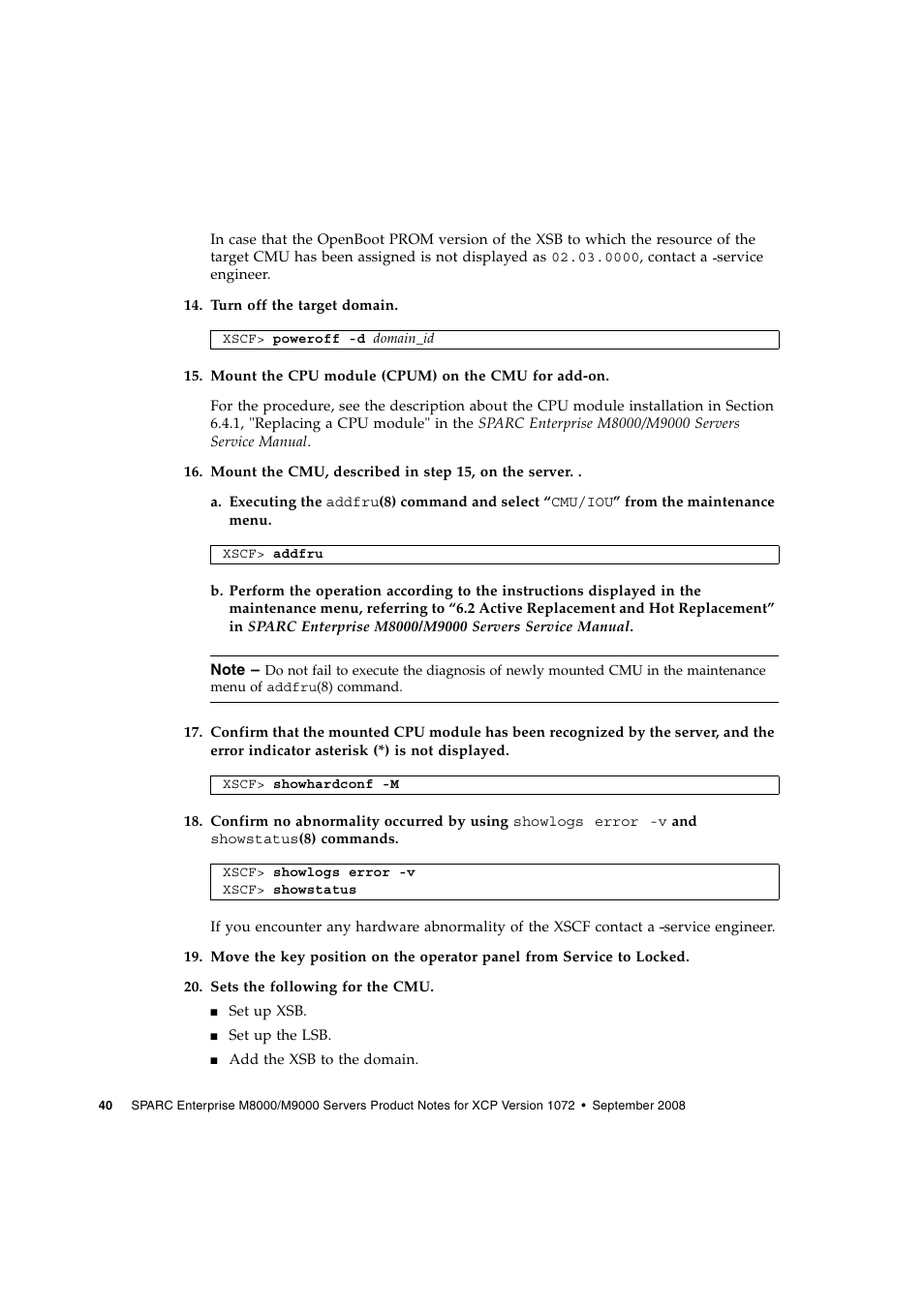 Siemens SPARC ENTERPRISE M8000 User Manual | Page 48 / 50