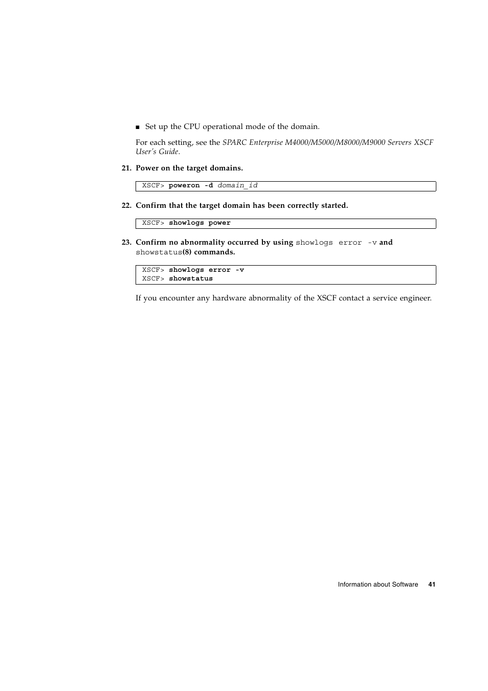 Siemens SPARC ENTERPRISE M8000 User Manual | Page 49 / 50