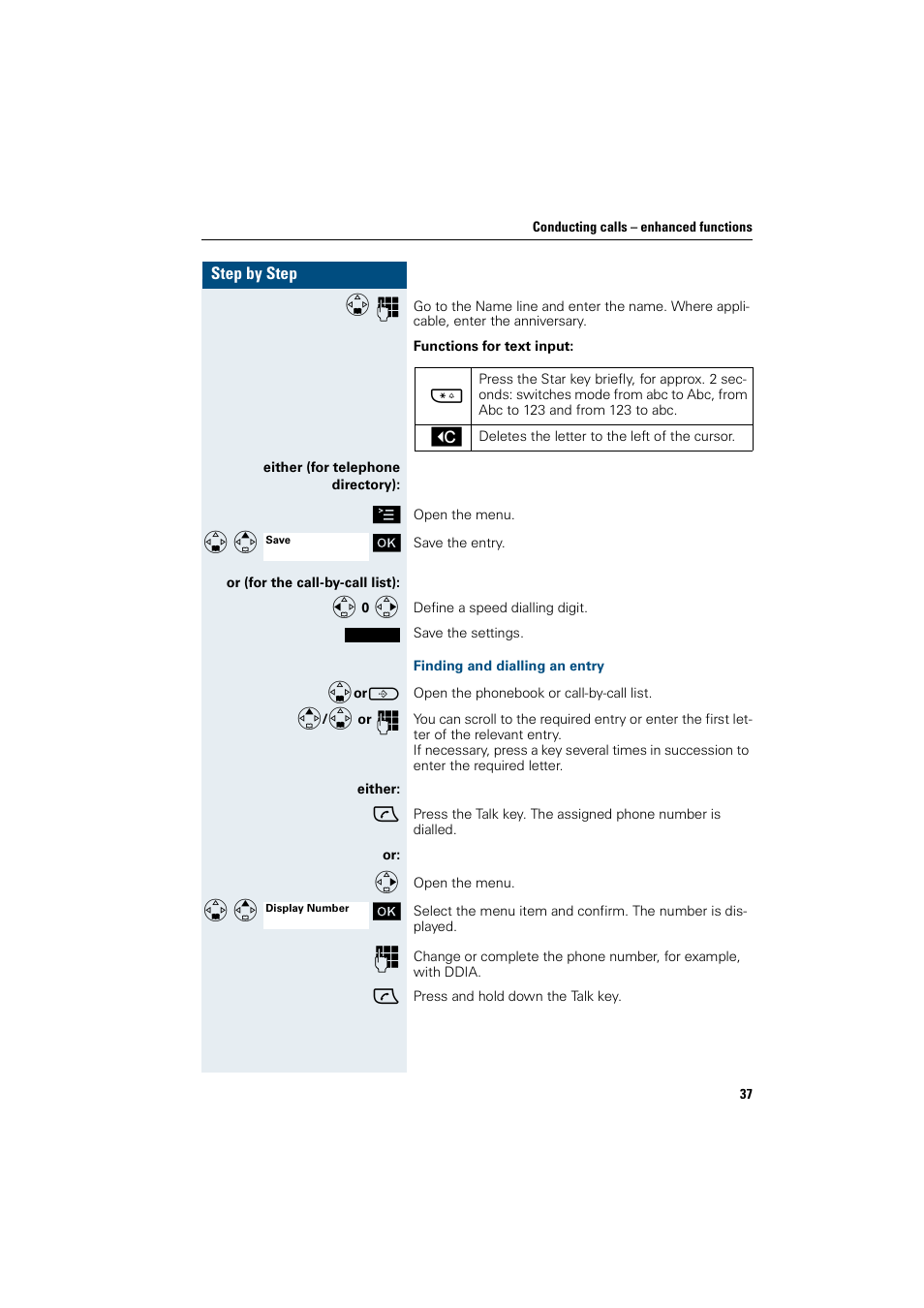 Finding and dialling an entry | Siemens HiPath 4000 User Manual | Page 45 / 109