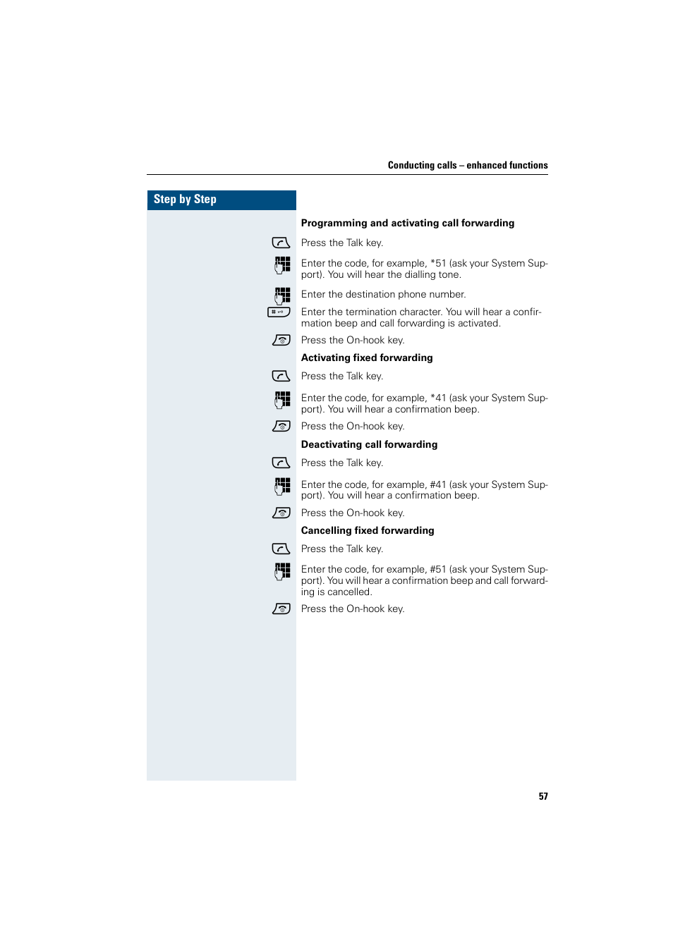 Press the talk key | Siemens HiPath 4000 User Manual | Page 65 / 109