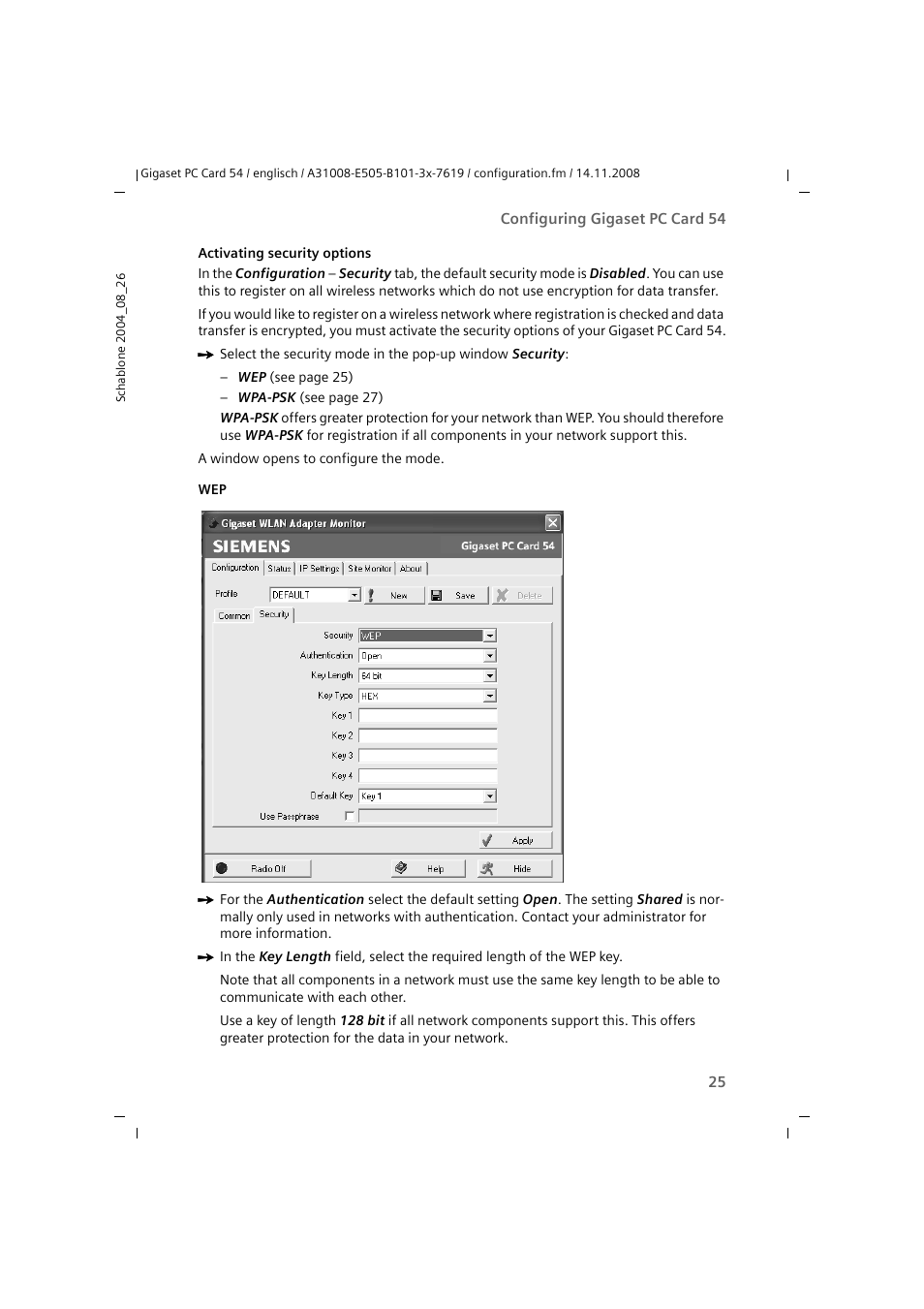 Siemens GIGASET 54 User Manual | Page 25 / 56