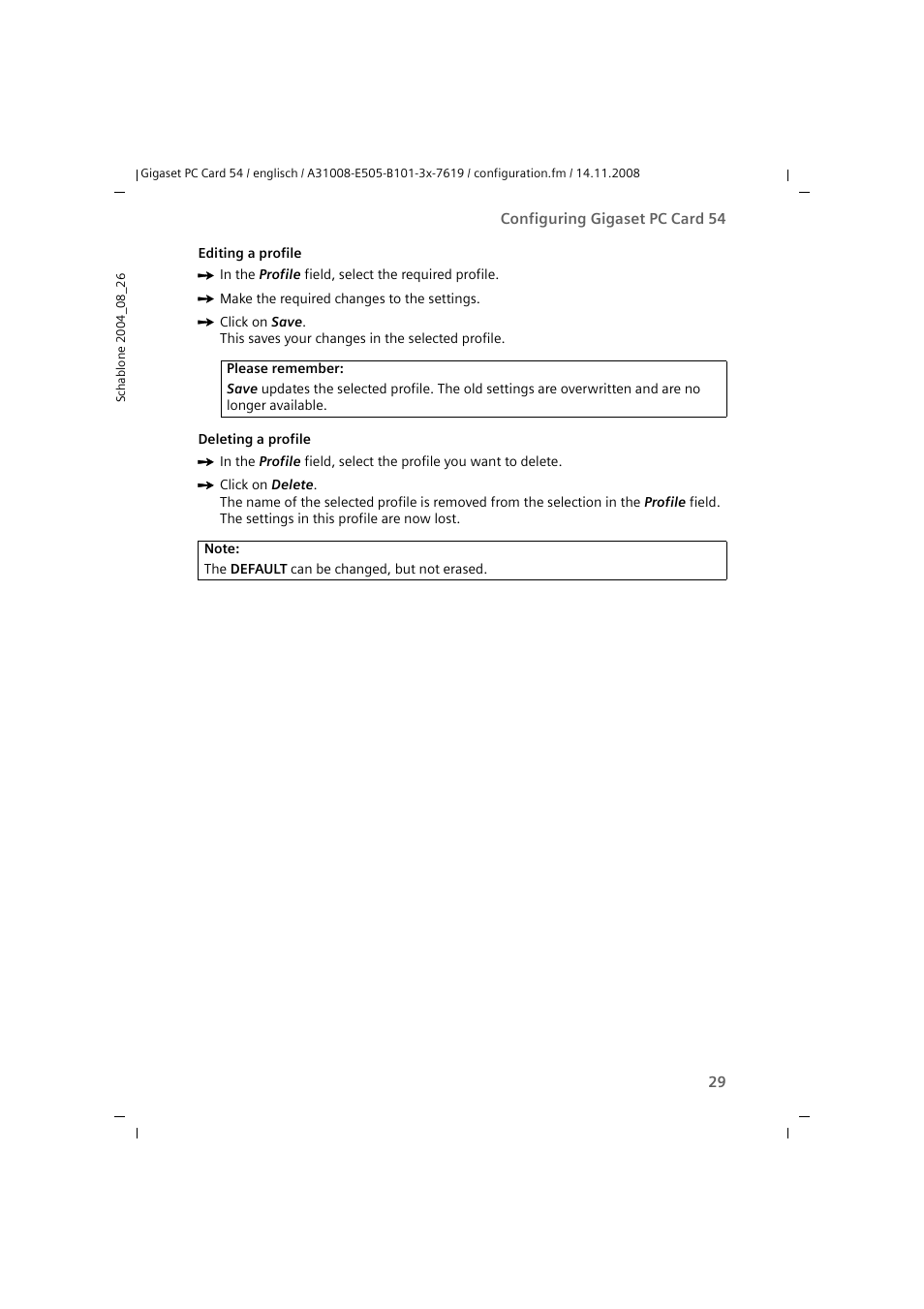 Siemens GIGASET 54 User Manual | Page 29 / 56