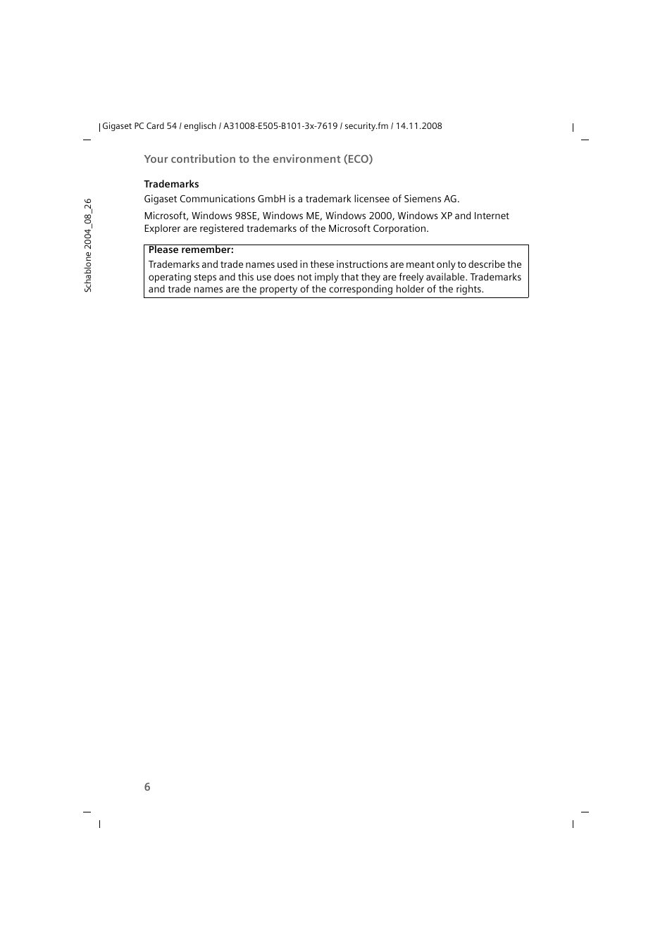 Siemens GIGASET 54 User Manual | Page 6 / 56