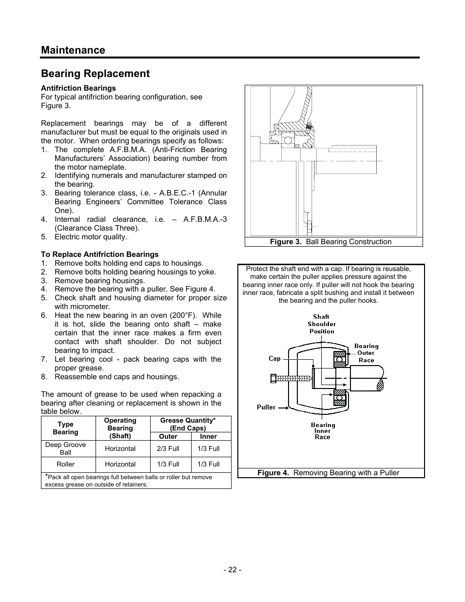 Bearing replacement, Maintenance | Siemens 680 User Manual | Page 23 / 38