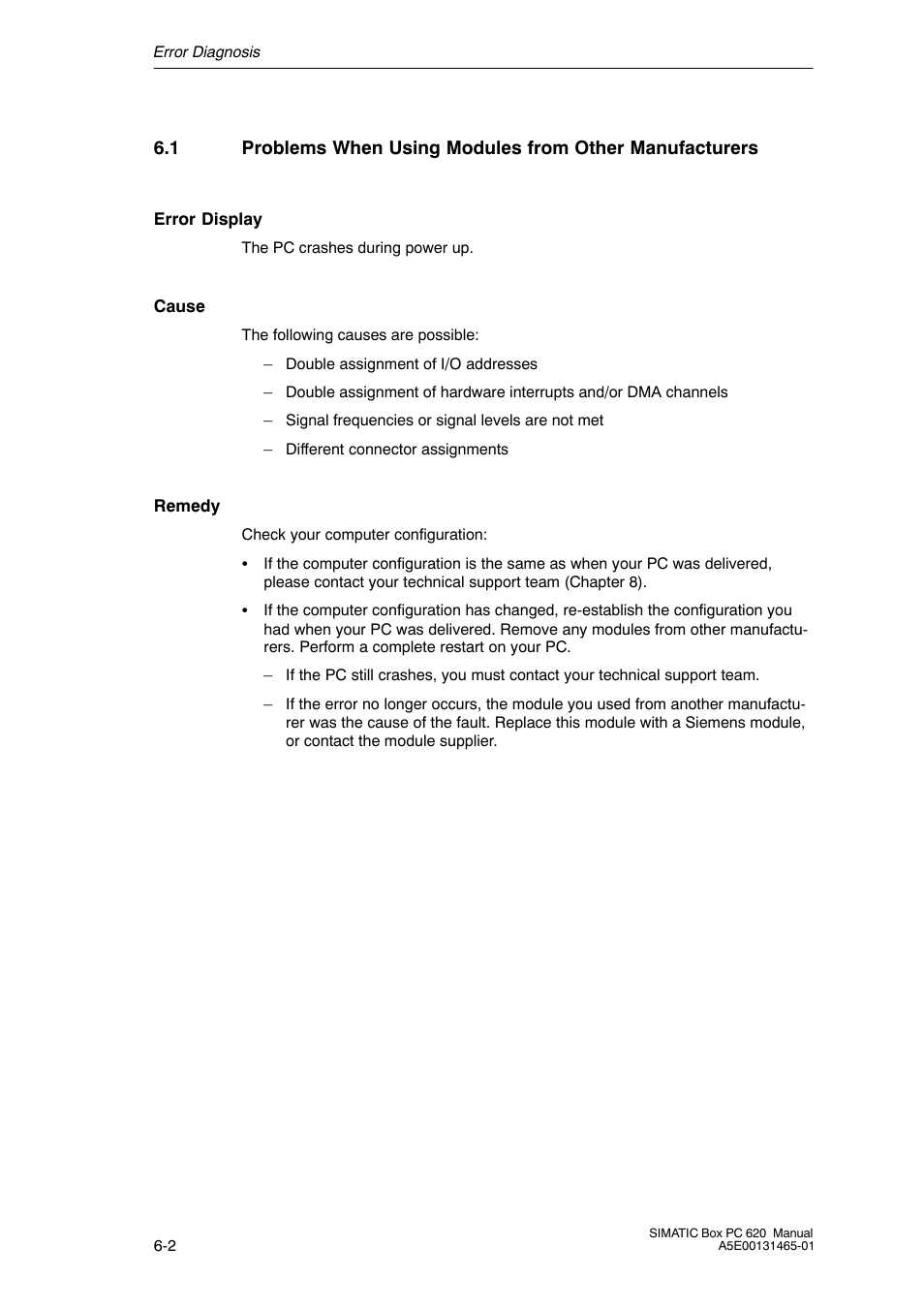 Siemens Simatic 620 User Manual | Page 122 / 216