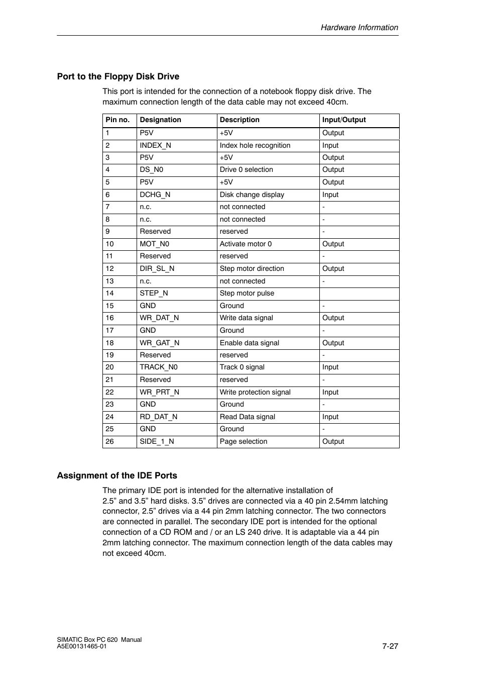 Siemens Simatic 620 User Manual | Page 159 / 216