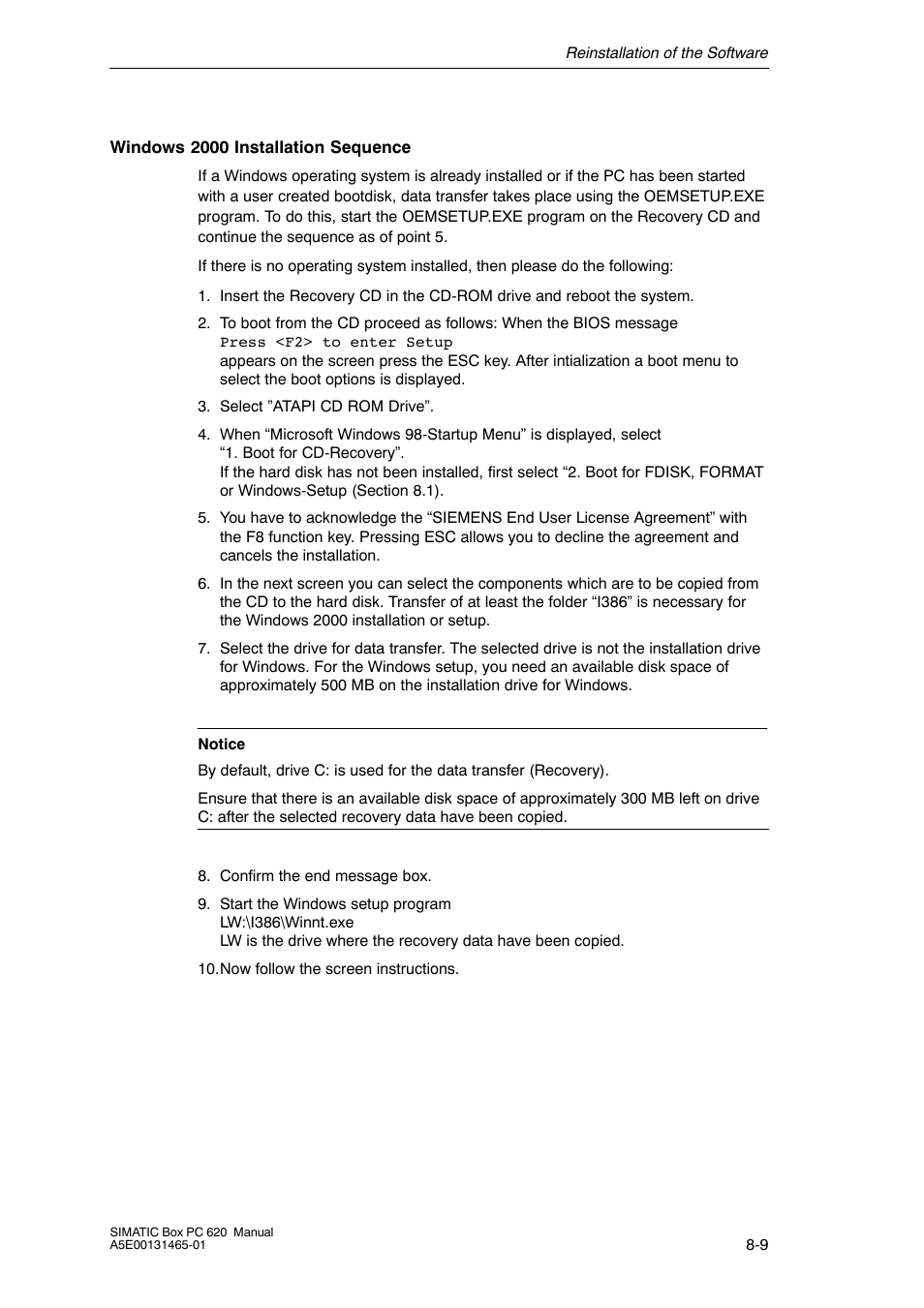 Siemens Simatic 620 User Manual | Page 179 / 216