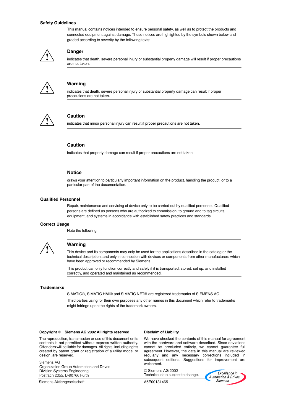 Siemens Simatic 620 User Manual | Page 2 / 216