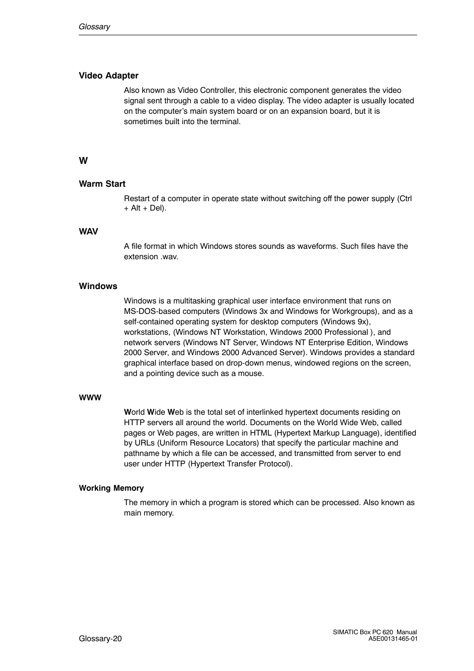 Siemens Simatic 620 User Manual | Page 210 / 216