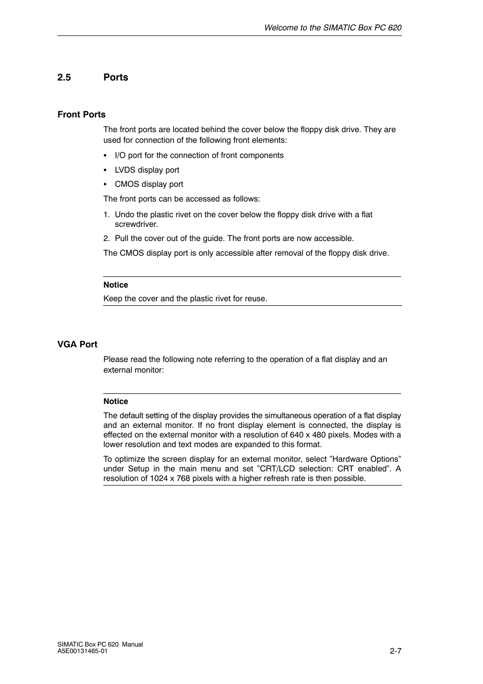 5 ports | Siemens Simatic 620 User Manual | Page 29 / 216