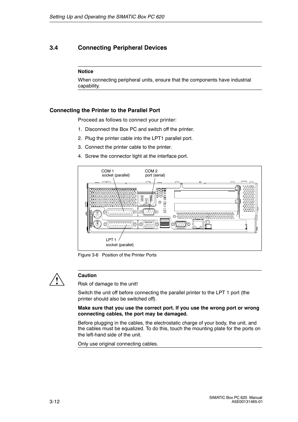 4 connecting peripheral devices | Siemens Simatic 620 User Manual | Page 46 / 216