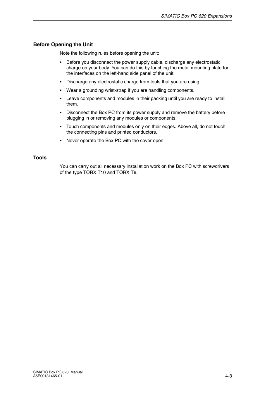 Siemens Simatic 620 User Manual | Page 63 / 216