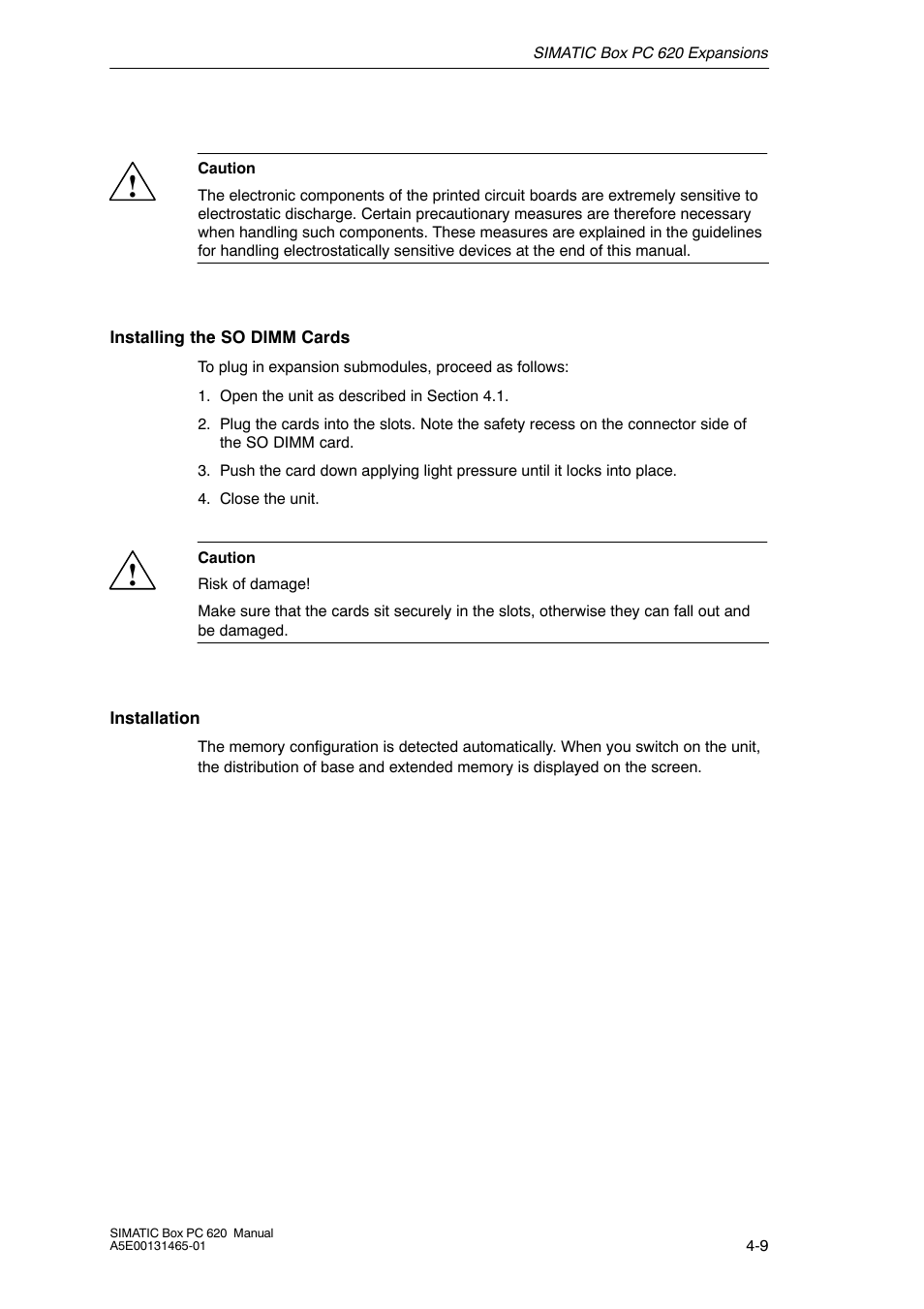 Siemens Simatic 620 User Manual | Page 69 / 216