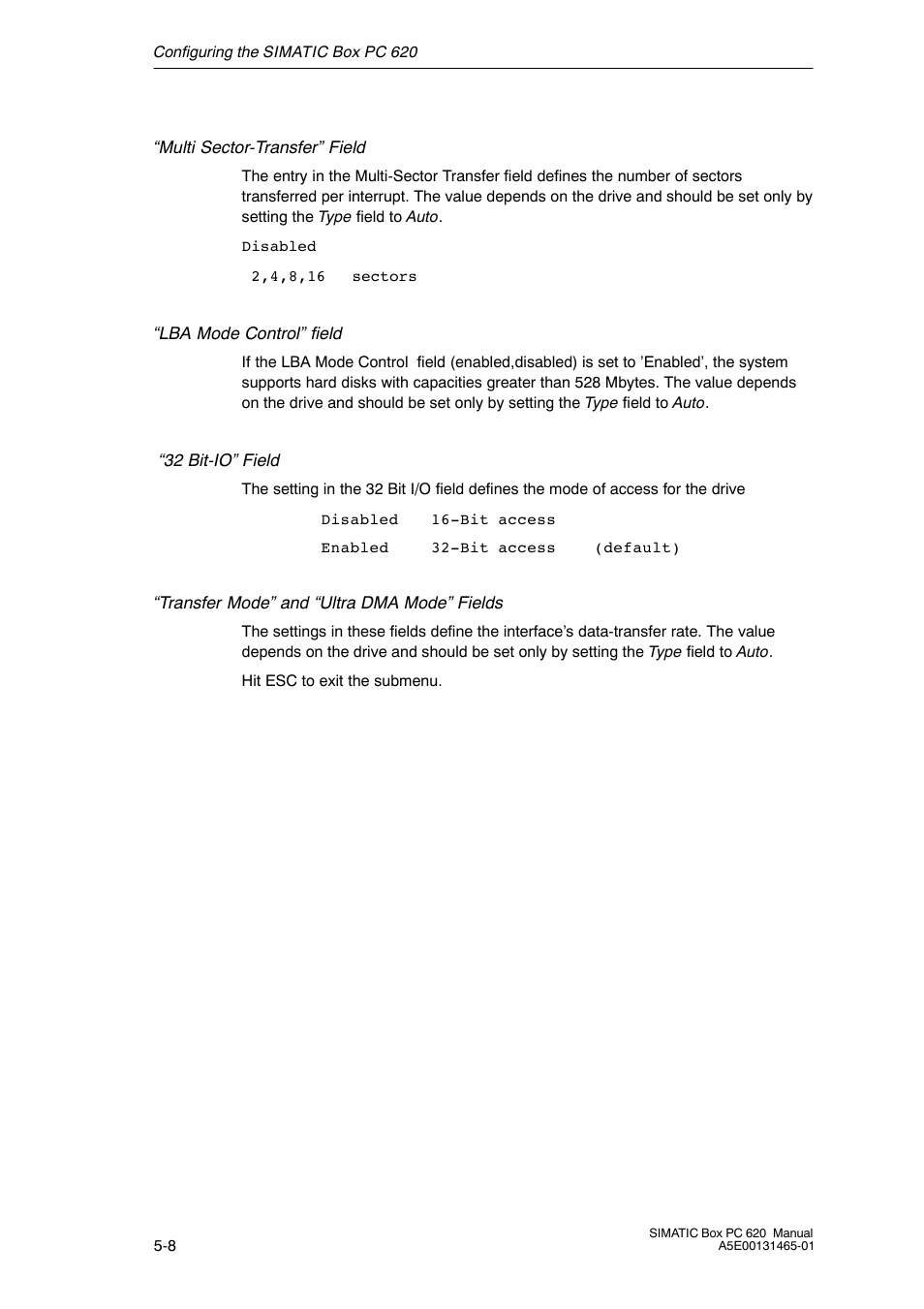 Siemens Simatic 620 User Manual | Page 96 / 216