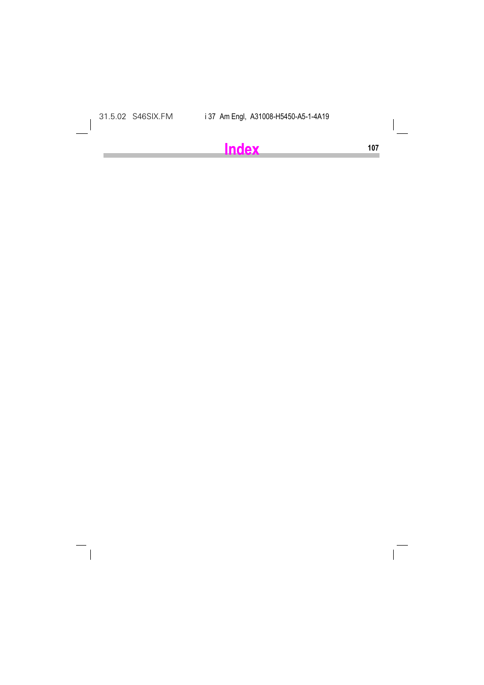 Index | Siemens GSM 900 User Manual | Page 112 / 115