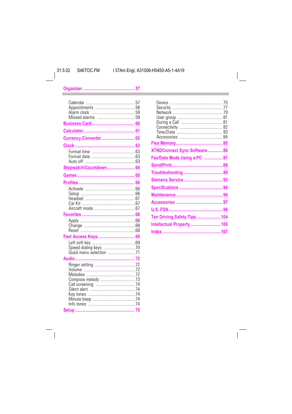 Siemens GSM 900 User Manual | Page 4 / 115