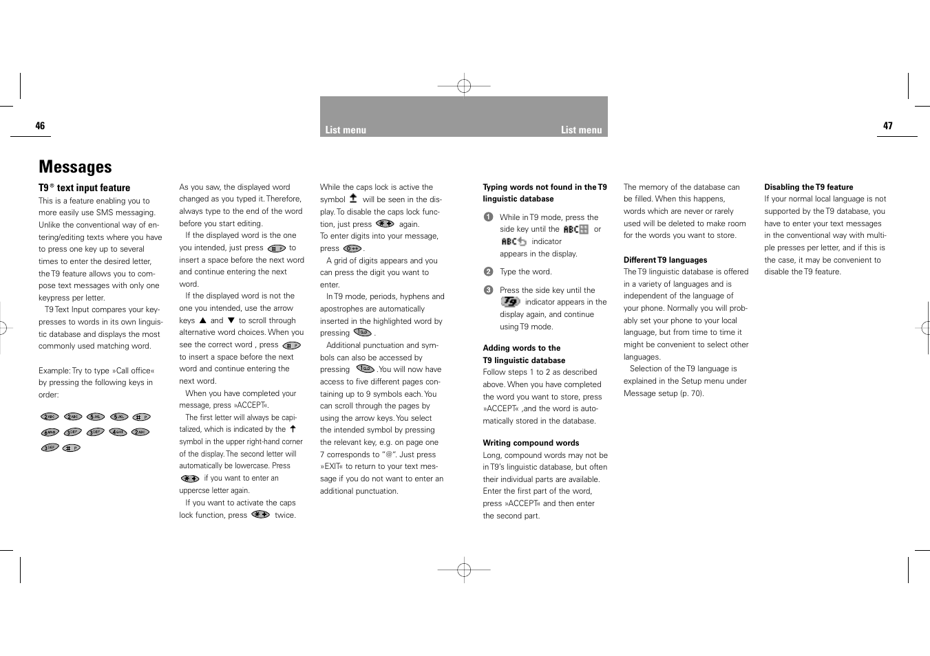 Messages | Siemens S40 User Manual | Page 25 / 50