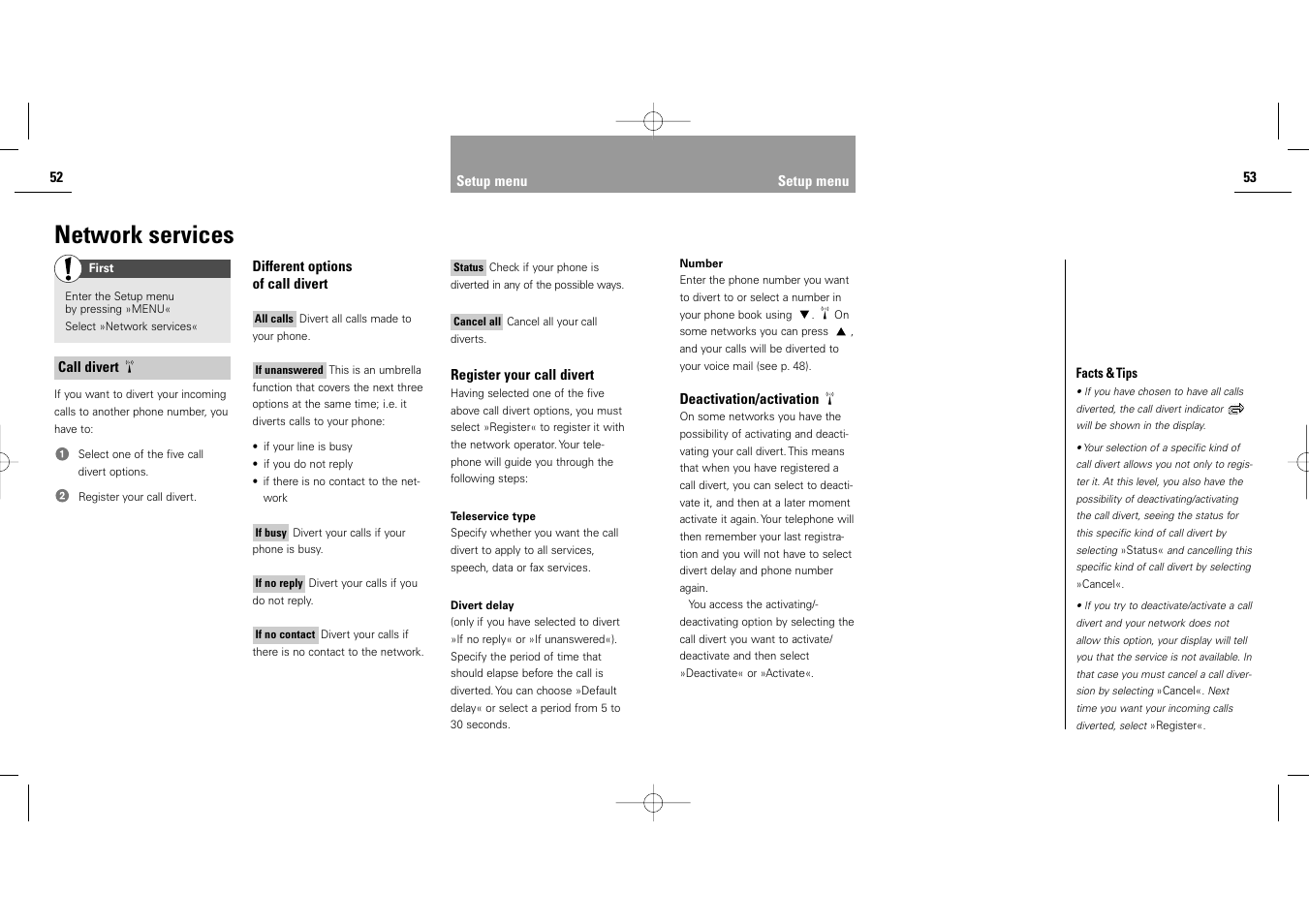 Network services | Siemens S40 User Manual | Page 28 / 50