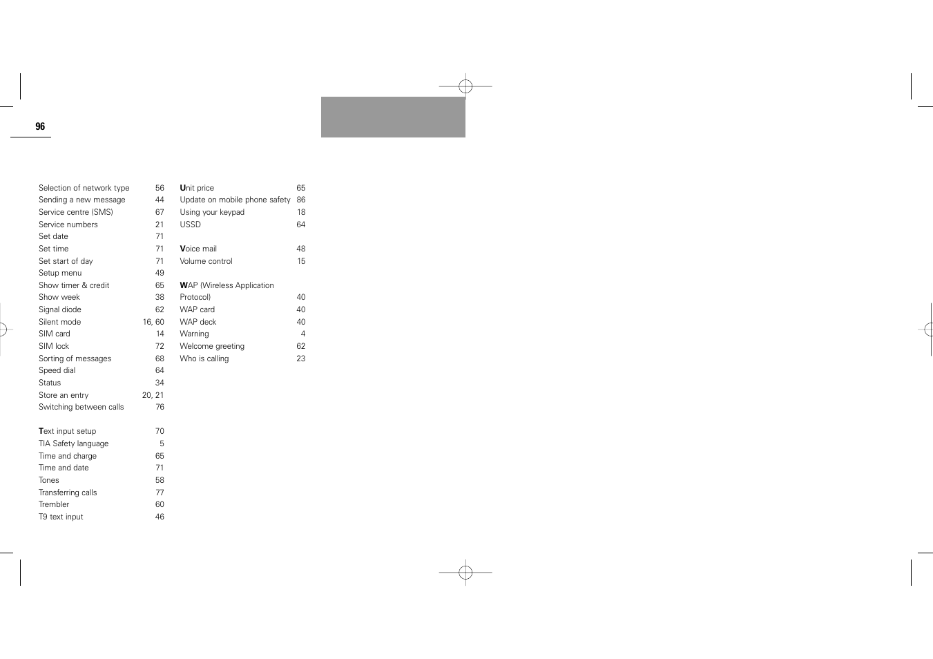 Siemens S40 User Manual | Page 50 / 50