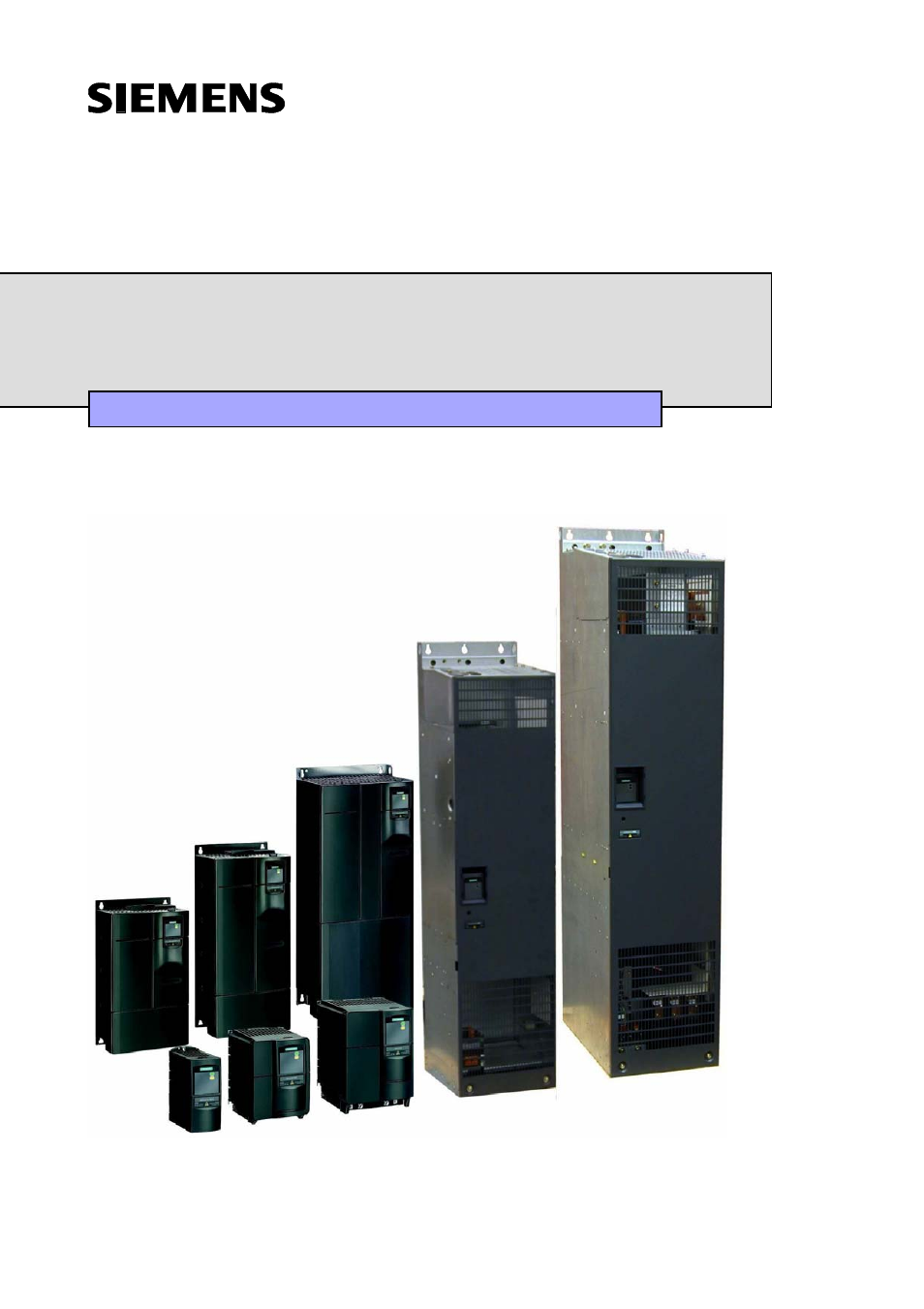 Siemens MICROMASTER 440 User Manual | 78 pages