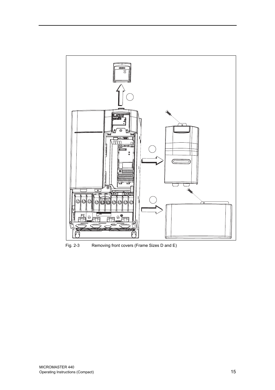 Siemens MICROMASTER 440 User Manual | Page 15 / 78