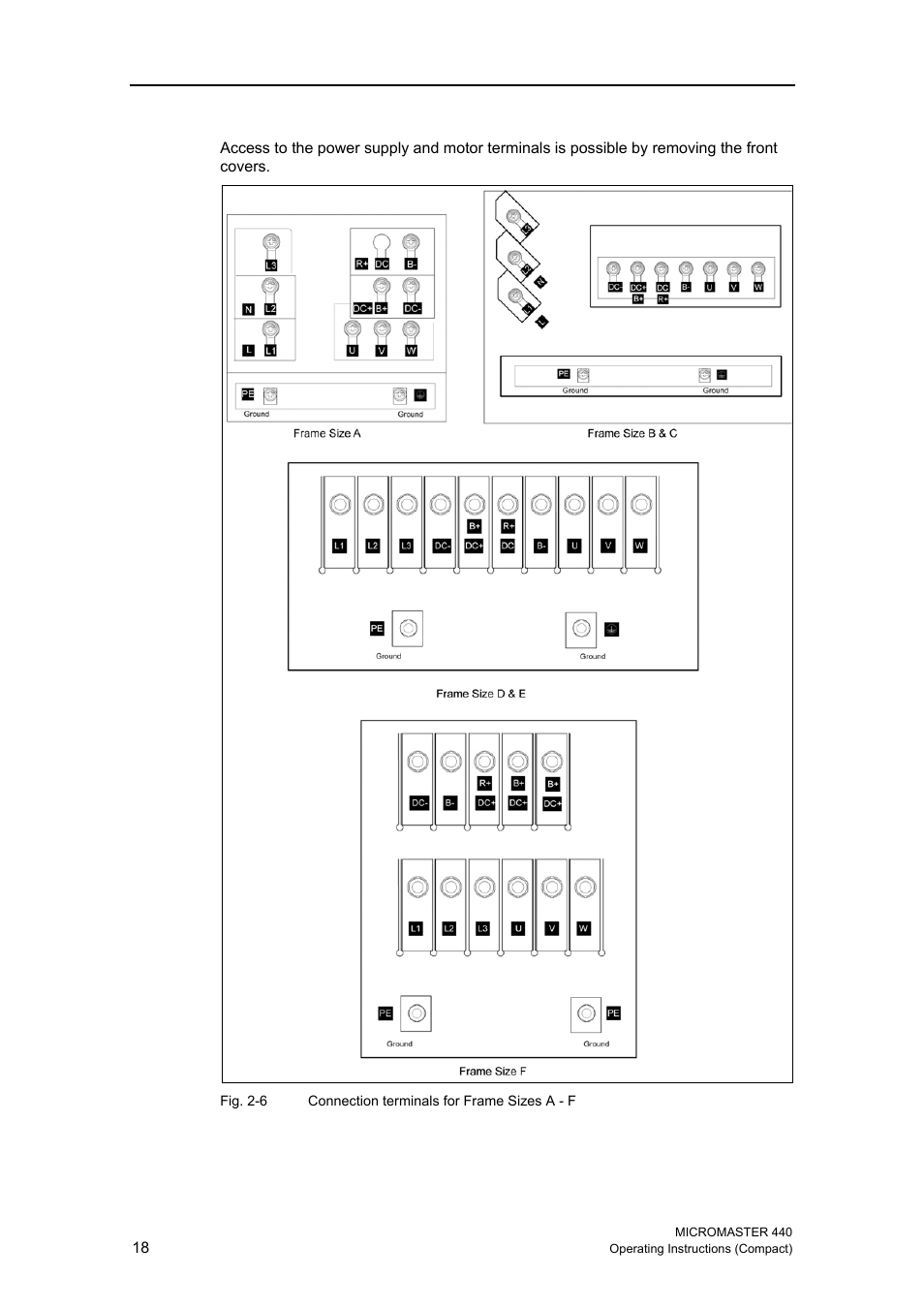 Siemens MICROMASTER 440 User Manual | Page 18 / 78